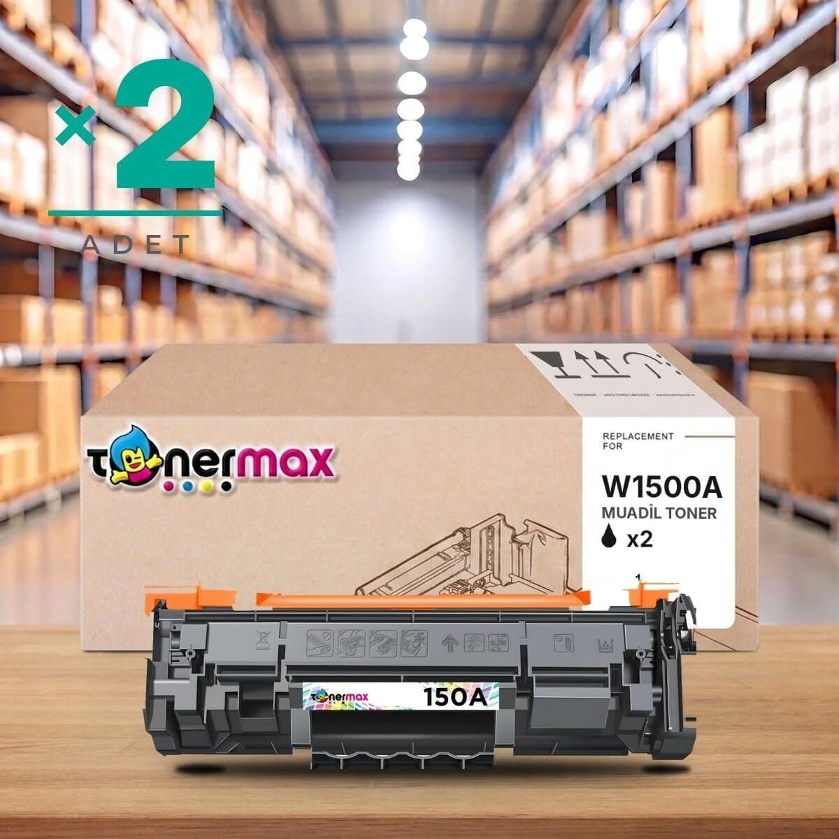 Hp Uyumlu 150A W1500A Muadil Toner - Çipli 2'li Paket / LaserJet MFP M141a /M141w / M111a / M111w