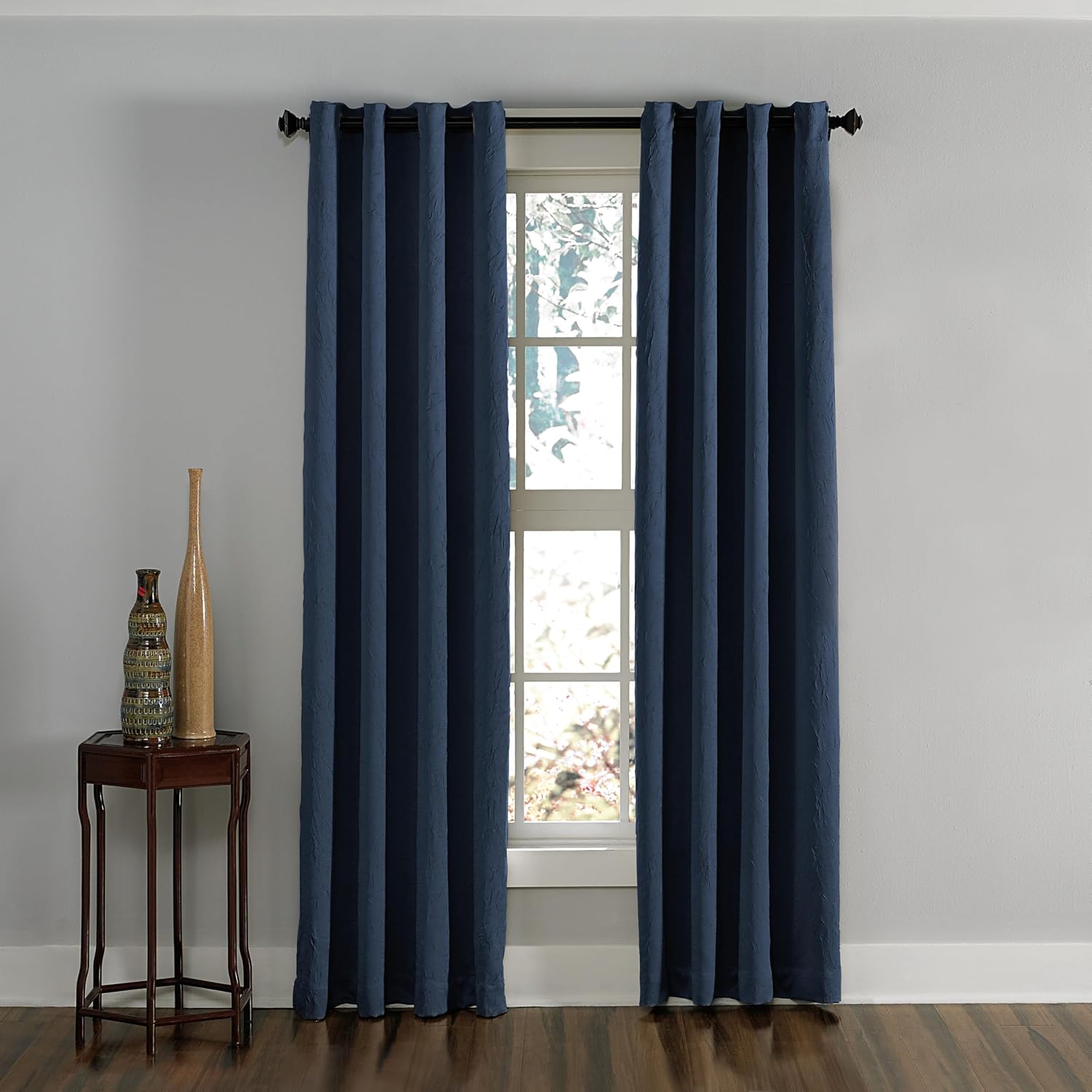 Lenox Gromet Perde Paneli, 127 x 160 cm, Lacivert