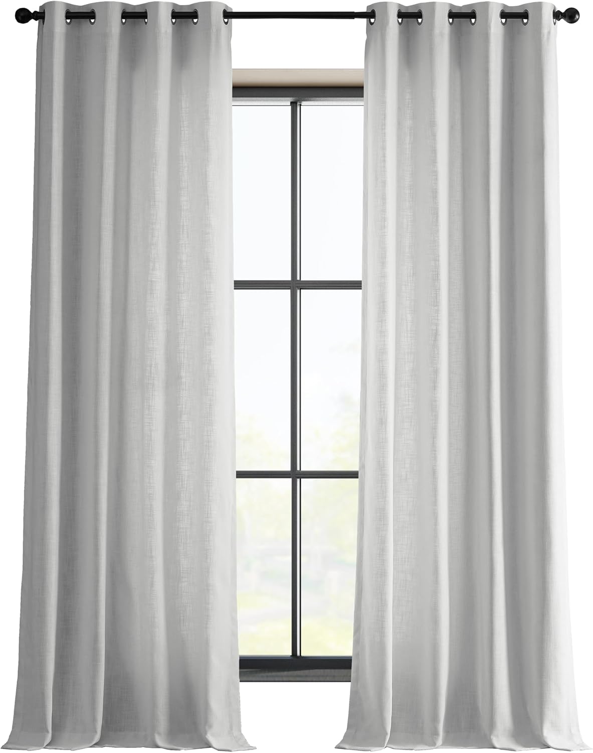 Yarım fiyat Drapes Beyaz 96 x 127 cm Başlık perde tek panel