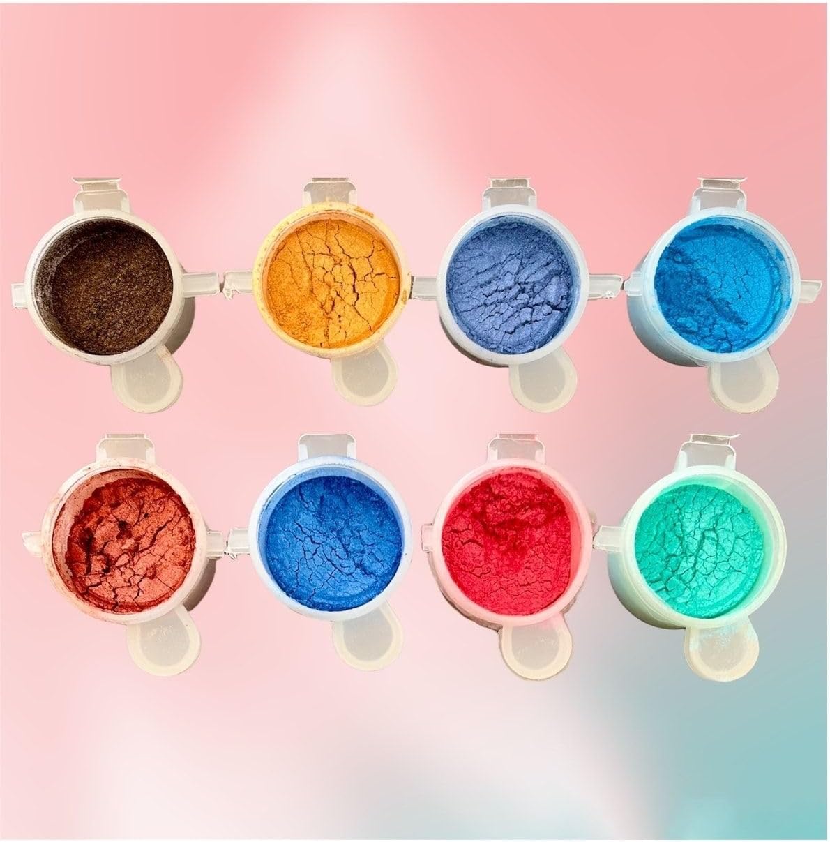 Reçine 8li Toz Pigment Boya, Mum Boyası, Beton Boyası D2