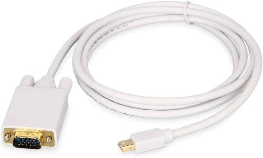 Mini Displayport To Vga Çevirici Dönüştürücü Adaptör Thunderbolt Kablosu 1.8M