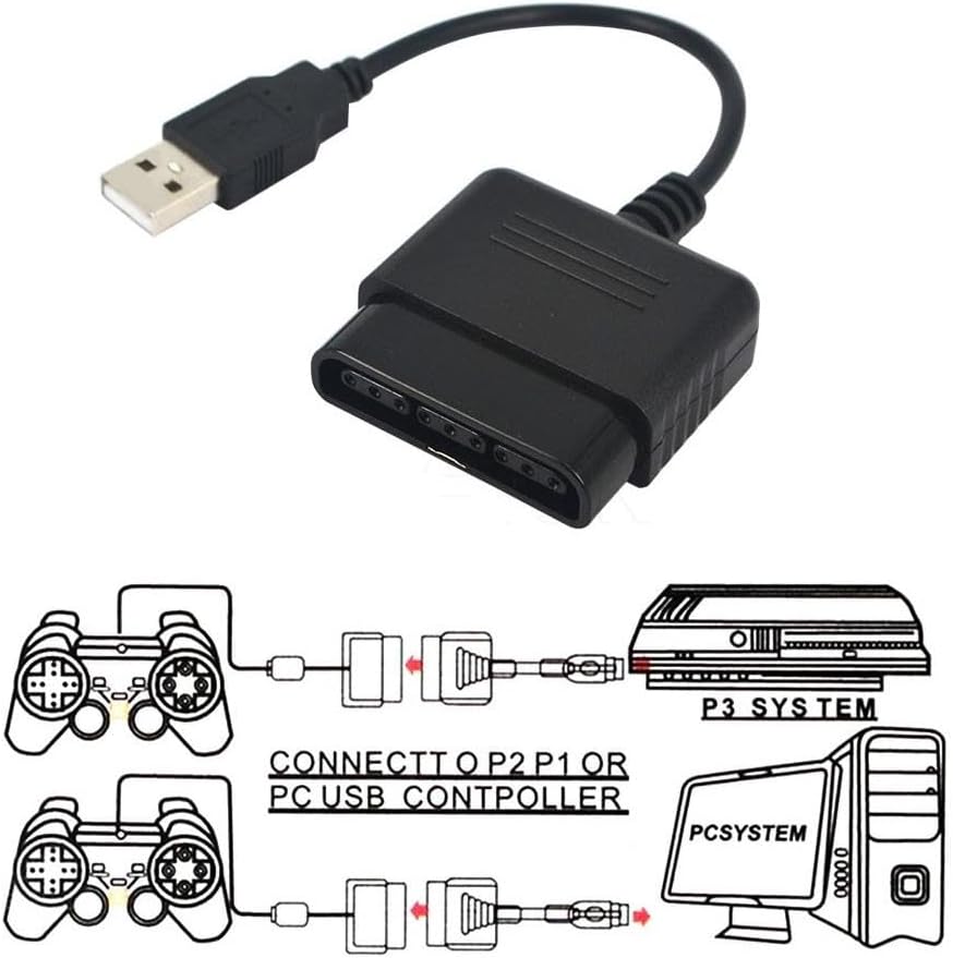 USB To Ps2 Pc Bilgisayar Oyun Kolu Çevirici Dönüştürücü 5023