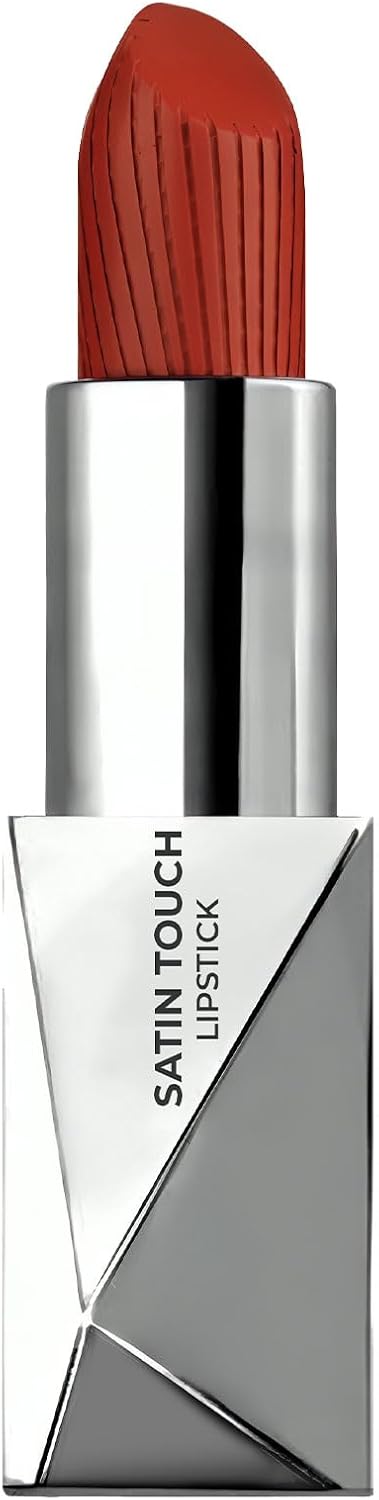 Uzun Süre Kalıcı Nemlendirici Pürüzsüz Etkili Yarı Mat Ruj Satin Touch Lipstick 824 Brick Red