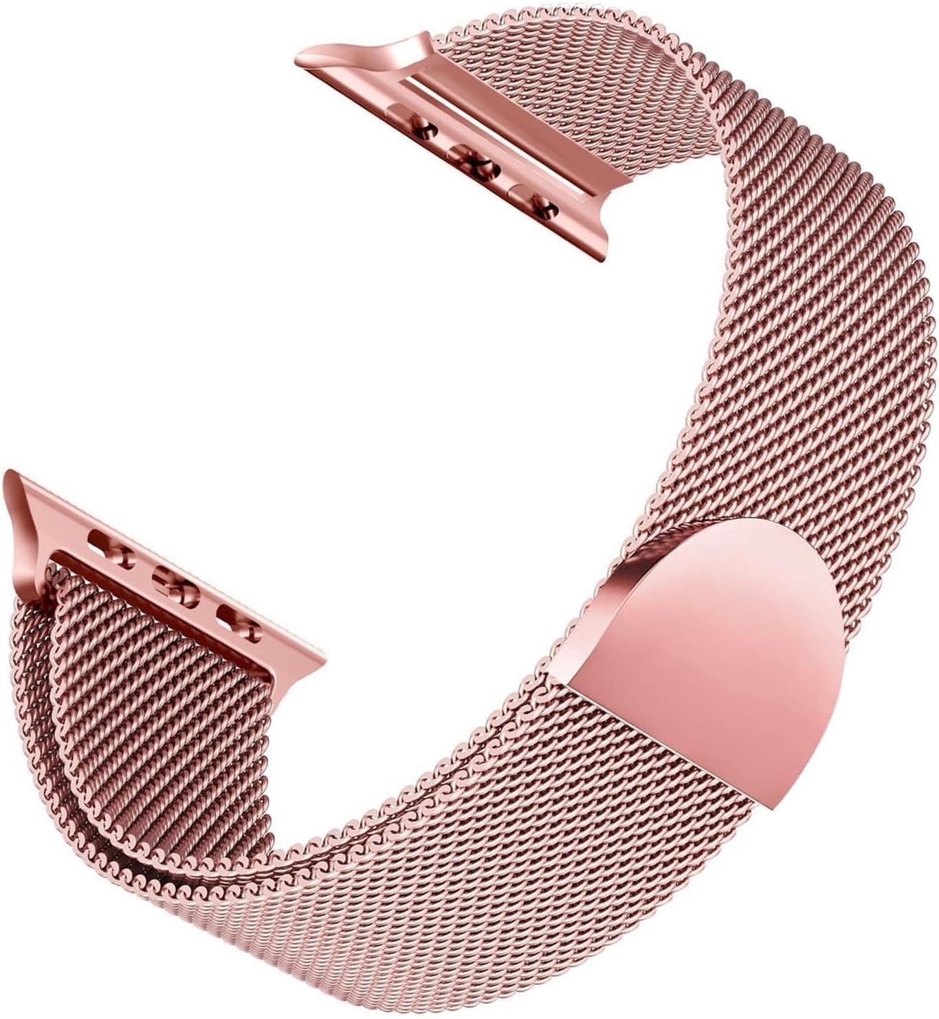 Apple Watch Ultra 3 için Kordon Luxe Metal Twist Rose Gold [Watch Ultra 3 ile Uyumlu Kordon - Rose Gold]