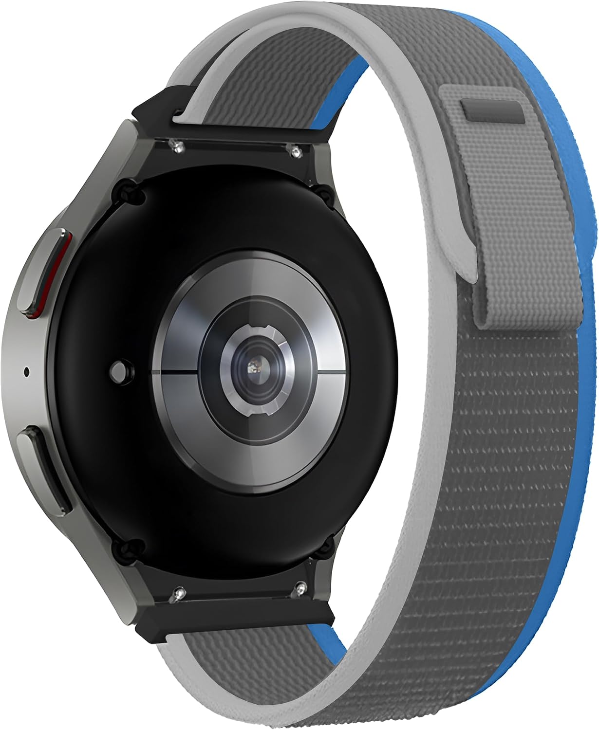 Samsung Galaxy Watch 7/6/5/4/FE Serisi (40mm/44mm) Watch 6/4 Classic (47mm/43mm/42mm) Samsung Watch 5 Pro 45mm İçin Hafif ve Bileği Rahatsız Etmeyen 20mm Kavisli Trail Loop Kumaş Kordon