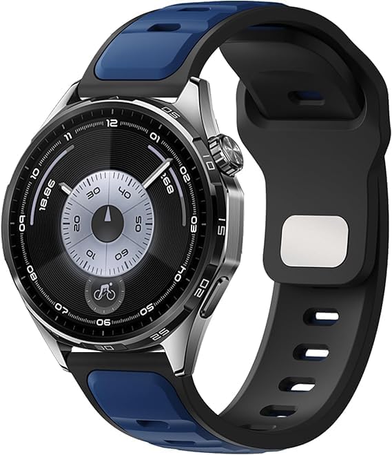 Huawei ile Uyumlu Dynamic Loop 22mm Kordon GT6/GT6 Pro/GT5/GT5 Pro/GT4/GT3/GT3 Pro/GT2/GT2 Pro 46mm için Pin-and-Tuck Toka GT6 Pro Kordonu Yumuşak Doku Çift Renk GT6 Kordon