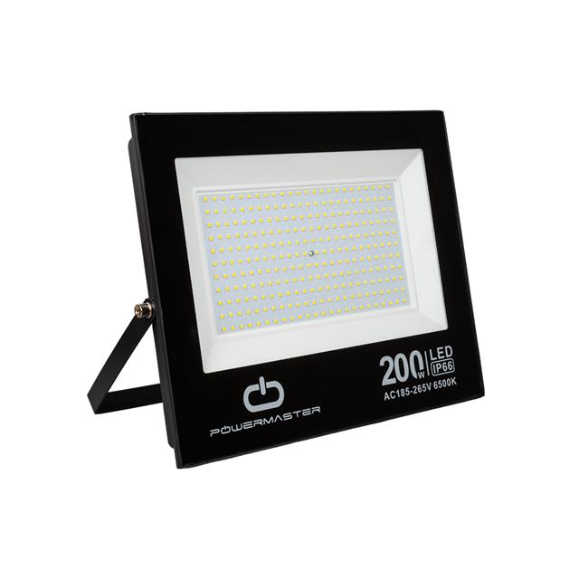PM-22583 200 Watt - 220 Volt Beyaz 6500k IP66 120* Işık Açısı Siyah Slim Kasa led Projektör