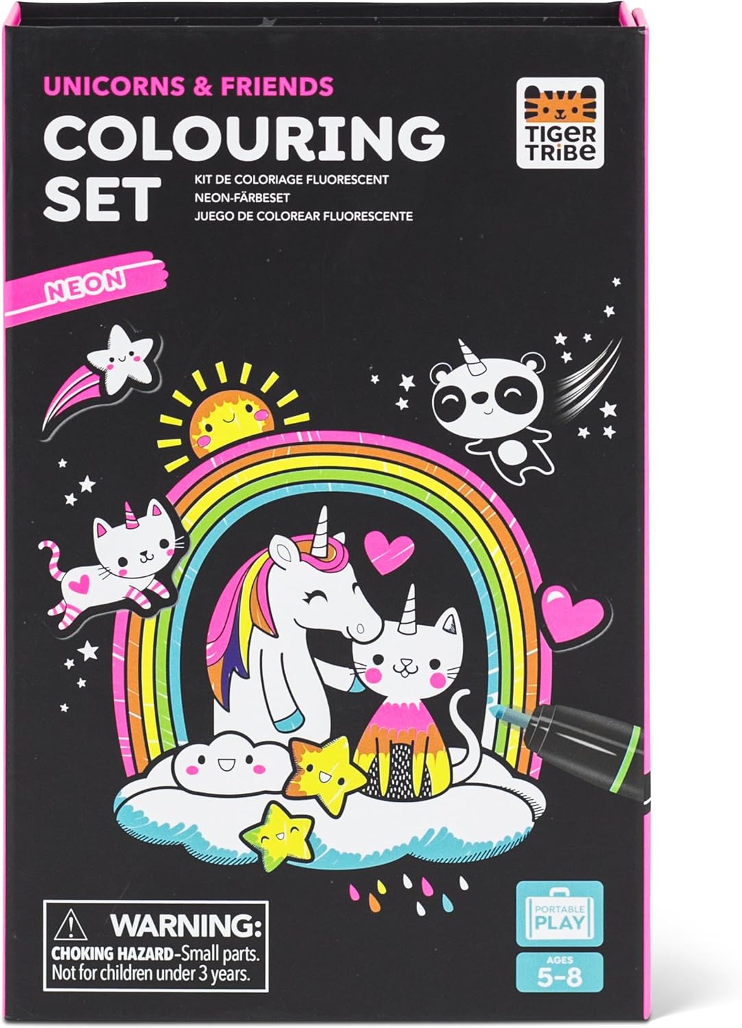 Neon Boyama Seti - Unicorns and Friends