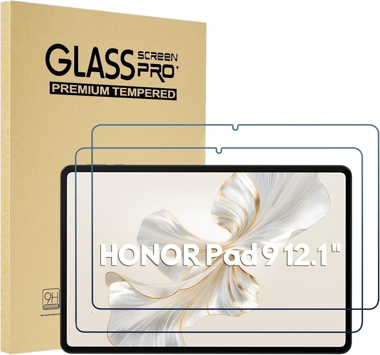 Honor Pad 9 Ekran Koruyucu Temperli Cam – 9H Sertlik, Ultra Şeffaf ve İnce Tasarım, Darbe ve Çizilmelere Karşı Koruma, Kolay Uygulanabilir, Parmak İzi Önleyici Tablet Cam Film