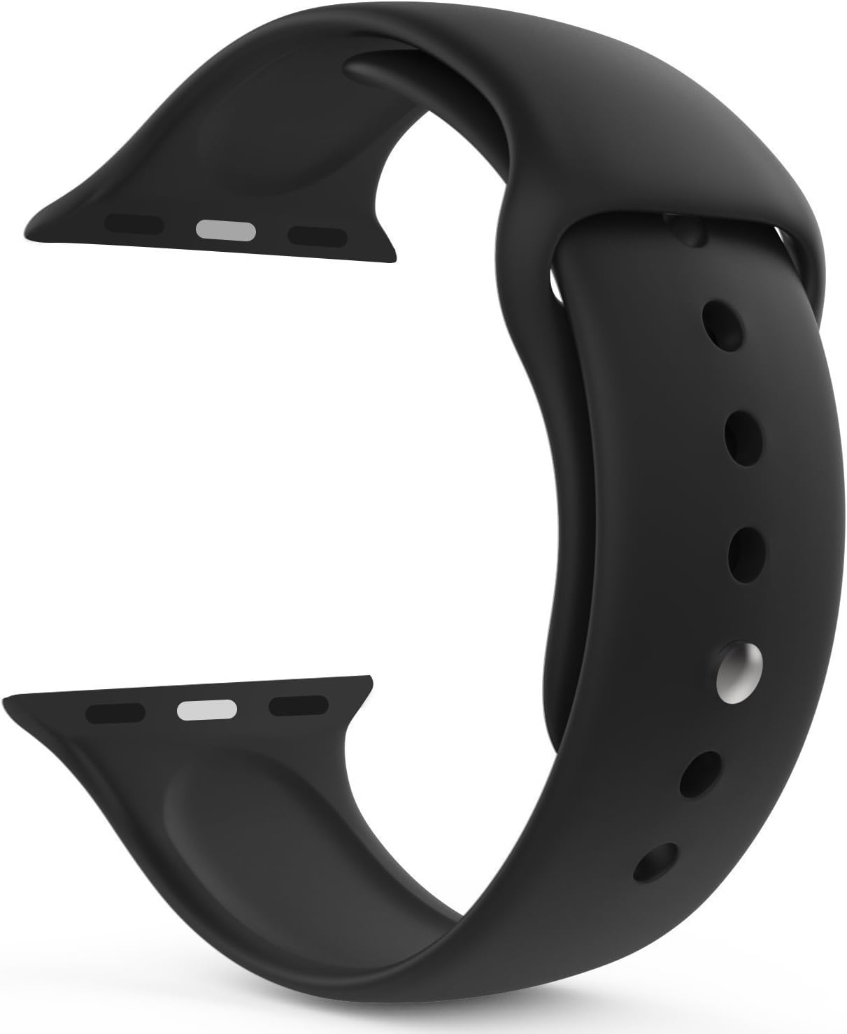 Apple Watch Series 6 40mm için Kordon ActiveFlex Wristband Siyah [Watch Series 6 40mm ile Uyumlu Kordon, Kayış - Siyah]