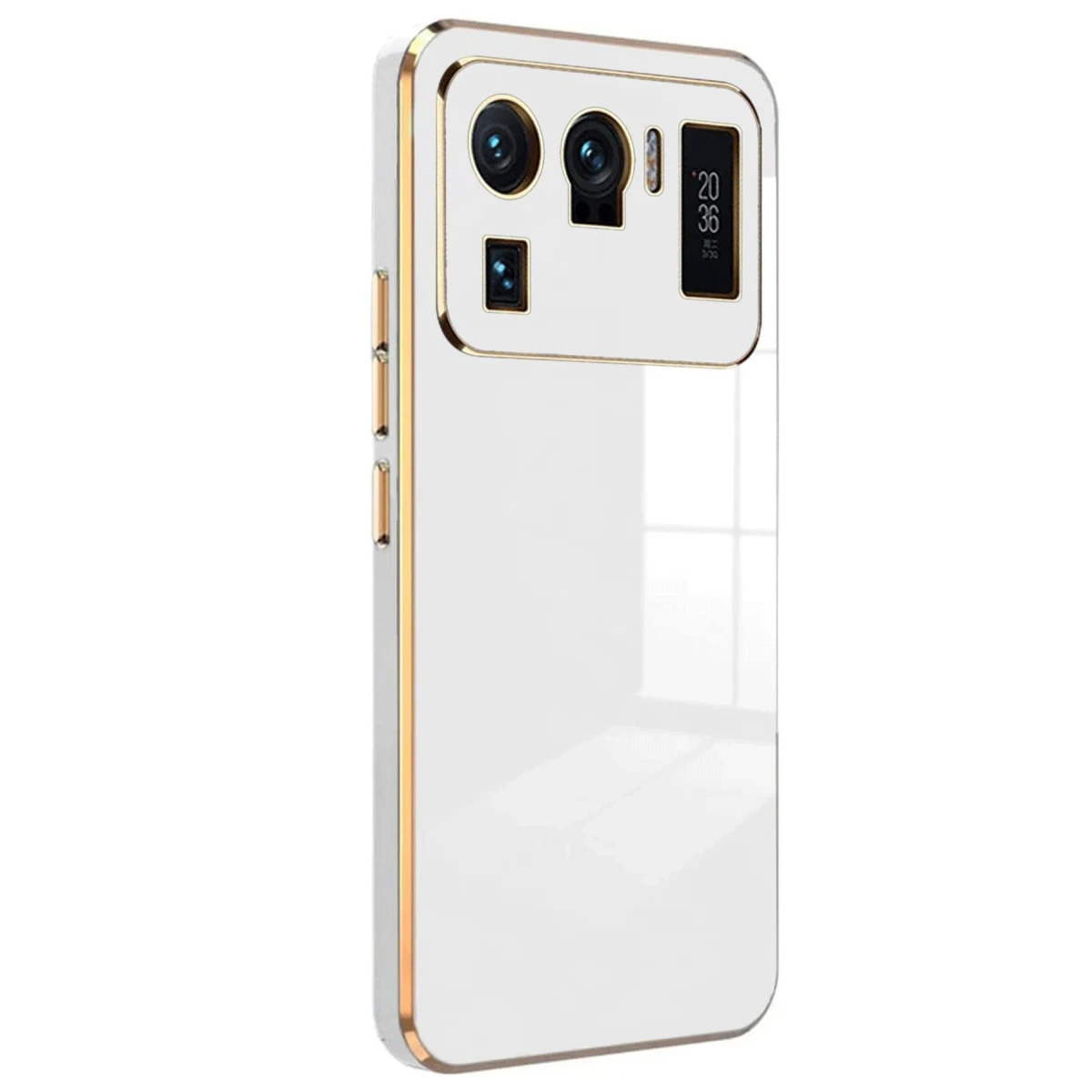 Xiaomi Mi 11 Ultra Kılıf Volet Silikon - Beyaz