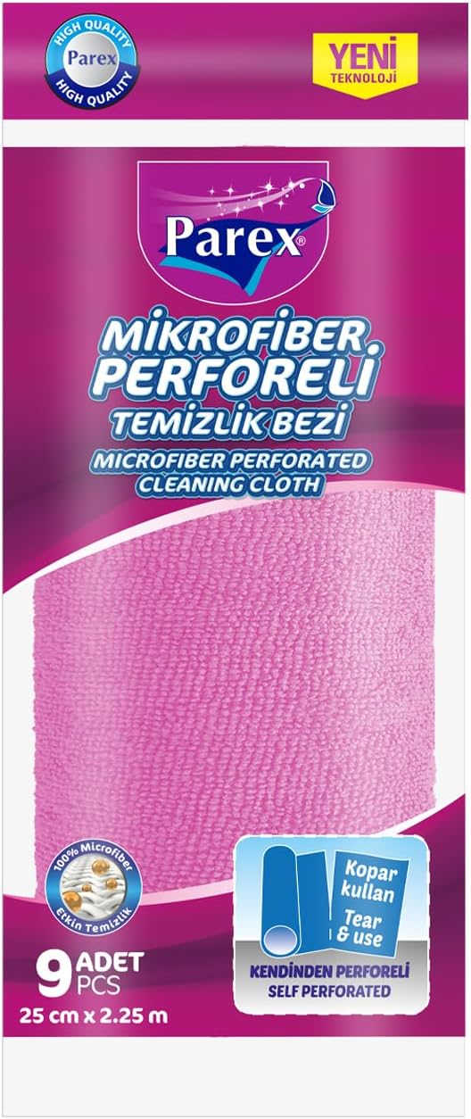 Mikrofiber Perforeli Rulo Bez 9’lu