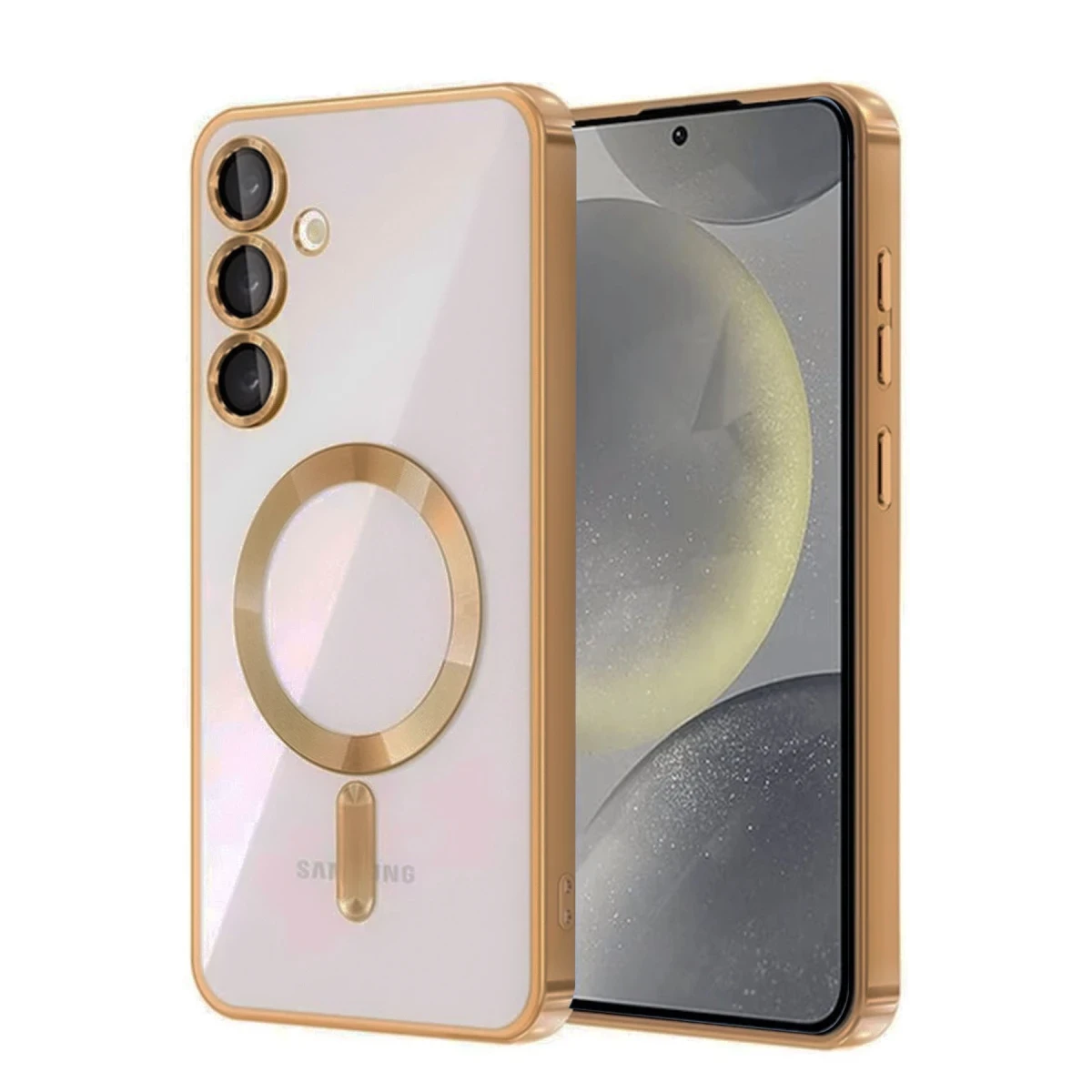Samsung Galaxy A55 5G Kross Magneticsafe Kapak - Çöl Titanyum