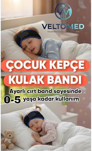 1-5 YAŞ Çocuk Kepçe Kulak Bandajı - Yenidoğan Kulak Düzleştirme, Kulak Koruma, Yumuşak Konforlu.