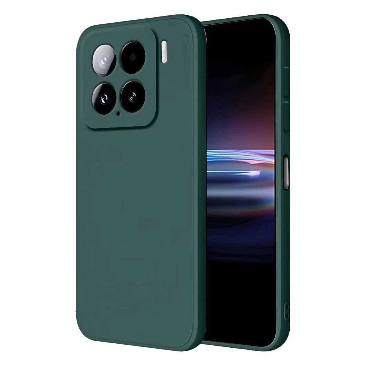 Xiaomi Mi 15 Pro Kılıf Nano içi Kadife Silikon - Koyu Yeşil