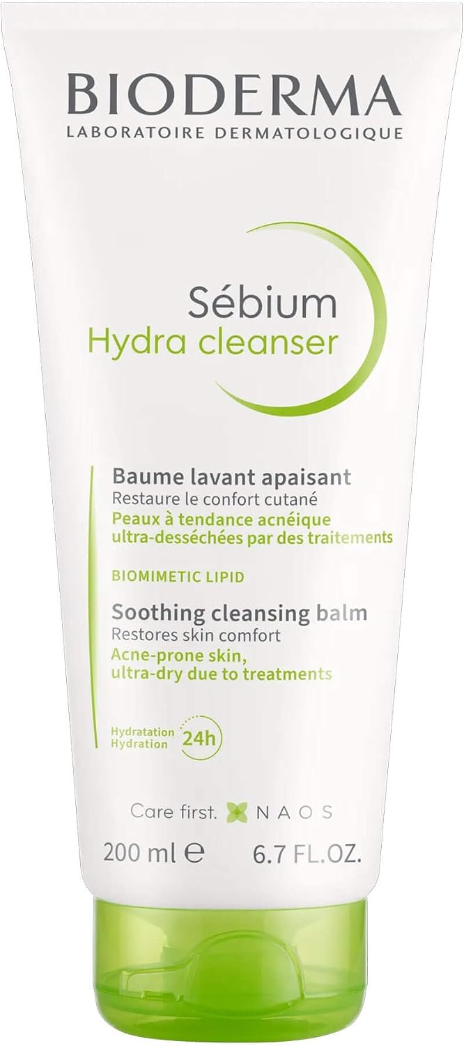 Bioderma Sébium Hydra Kurutucu Etki Altındaki Akne Eğilimli Hassas Ciltler Balm Dokulu Temizleyici 200 ml