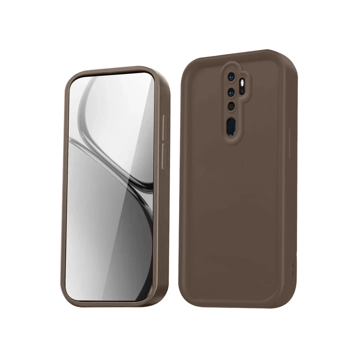 Xiaomi Redmi Note 8 Pro Kılıf Viera Silikon - Kahverengi