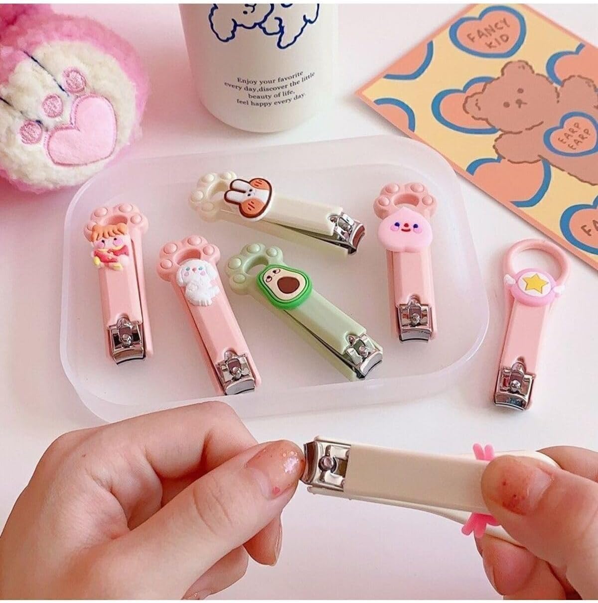 Figürlü Renkli Bebek Çocuk Tırnak Makası 1 Adet