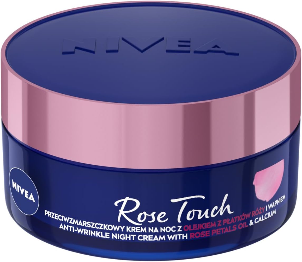 Aqua Rose Kırışıklık Karşıtı Gece Yüz Bakım Kremi 50ml, Kalsiyum, İnce Çizgi Görünümü, Sıkı Cilt