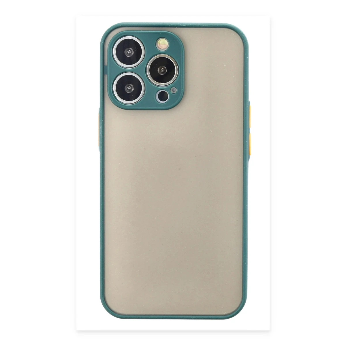 Apple iPhone 15 Pro Kılıf Montreal Silikon Kapak - Yeşil