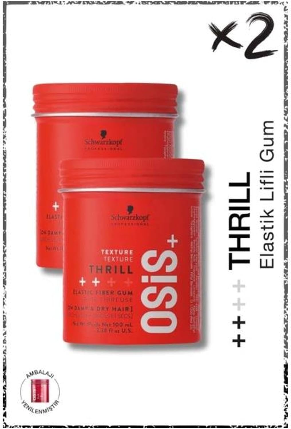Thrill Lifli Gum Saç Şekillendirici 100ml 2'li Paket, S4045787999501