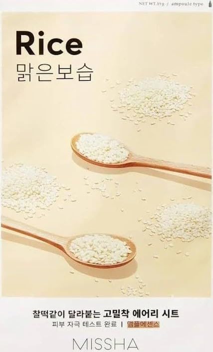 Pirinç Özlü Aydınlık ve Pürüzsüz Görünüm Sunan Yaprak Maske Airy Fit Sheet Mask (Rice)