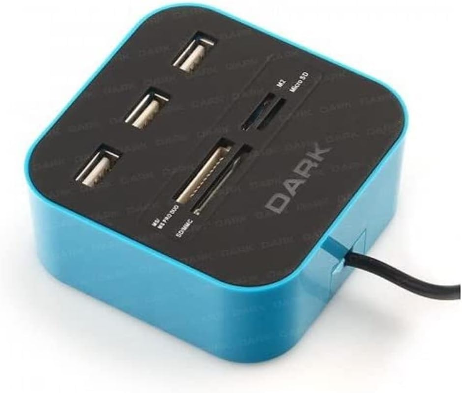 DK AC UCR202BL USB MicroSD/SD/MMC/M2/MS PRO DUO Kart