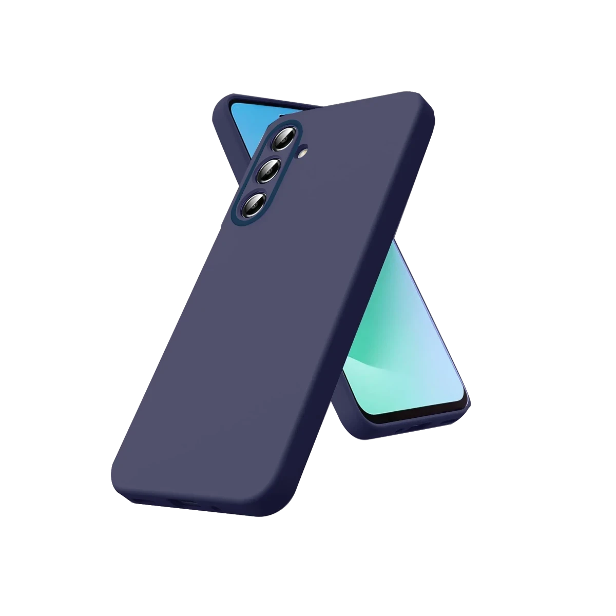 Samsung Galaxy S26 Nano içi Kadife Silikon - Lacivert