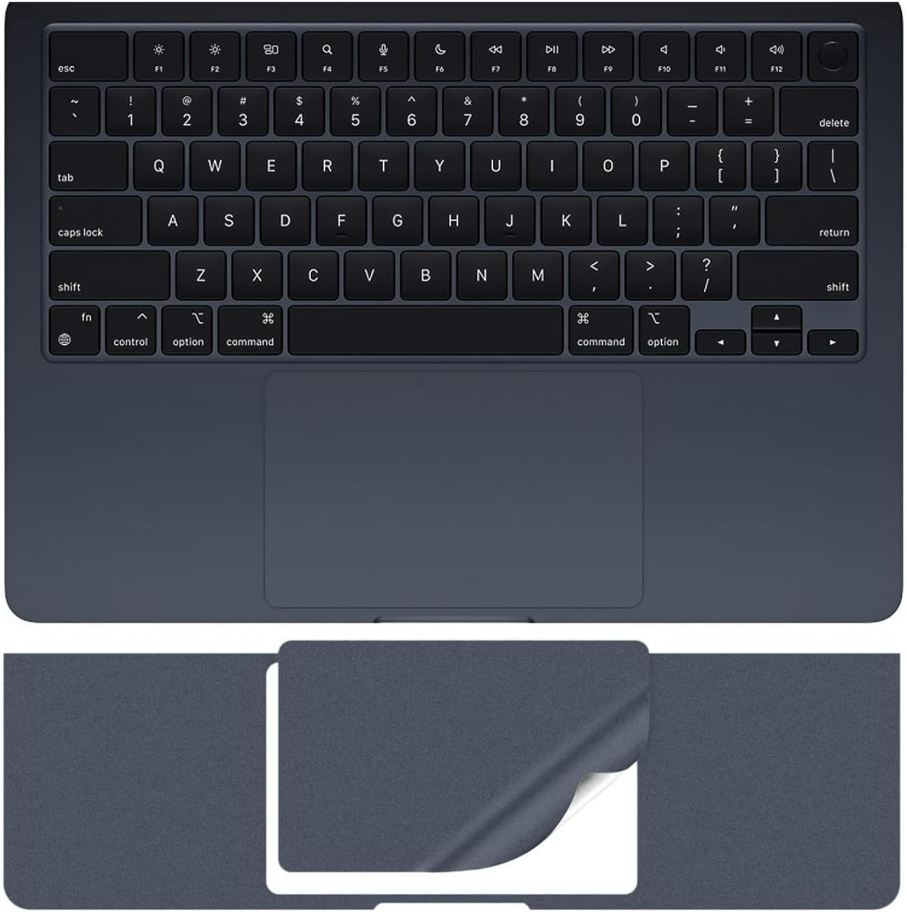 MacBook Air 15.3 İnç Trackpad Koruyucu ve Palm Koruyucu A2941 A3114 A3241 A3448 Uyumlu M2 M3 M4 M5 Avuç İçi Koruma Setİ Gece Mavisi