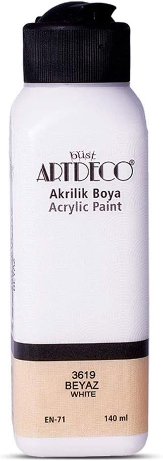Akrilik Boya, 140ml, Beyaz 3619