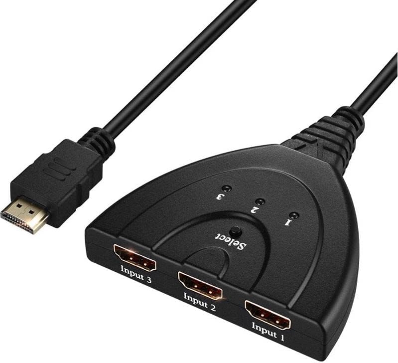 3 Port Kablolu Hdmi Switch Çoklayıcı Çoğaltıcı Splitter