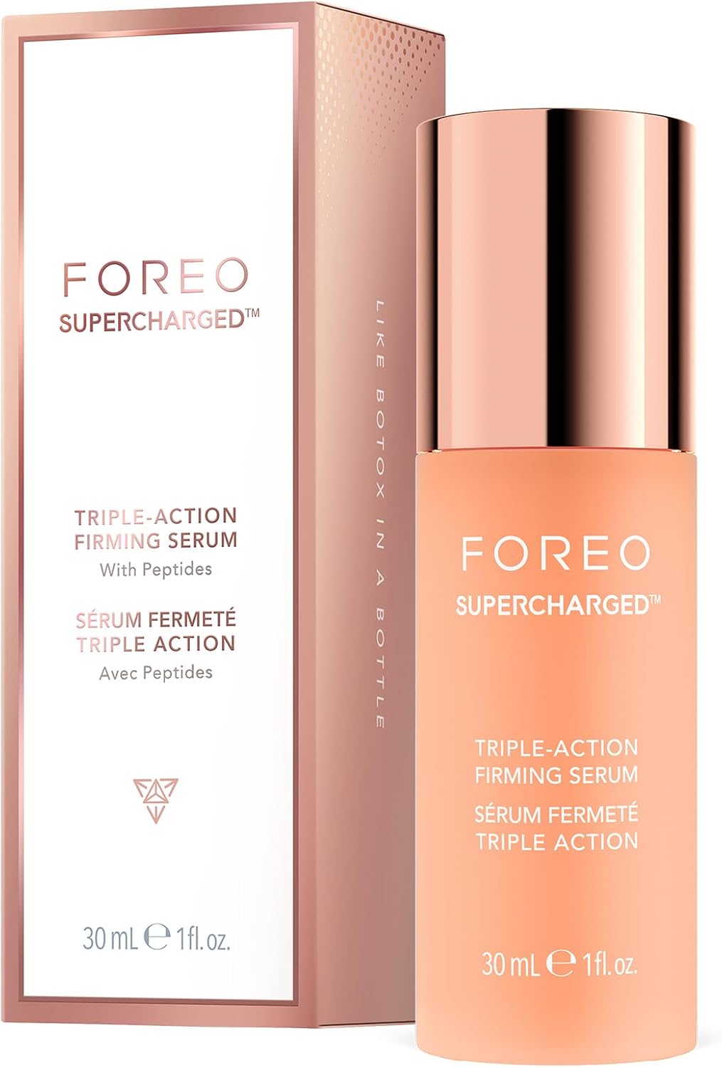Supercharged sıkılaştırıcı serum, üç kat etkili – iletken jel – hiyalüronik asit ve skualan – yüz nemlendirici serum – vegan ve hayvanlar üzerinde denenmemiştir – tüm cilt tipleri – 30 ml