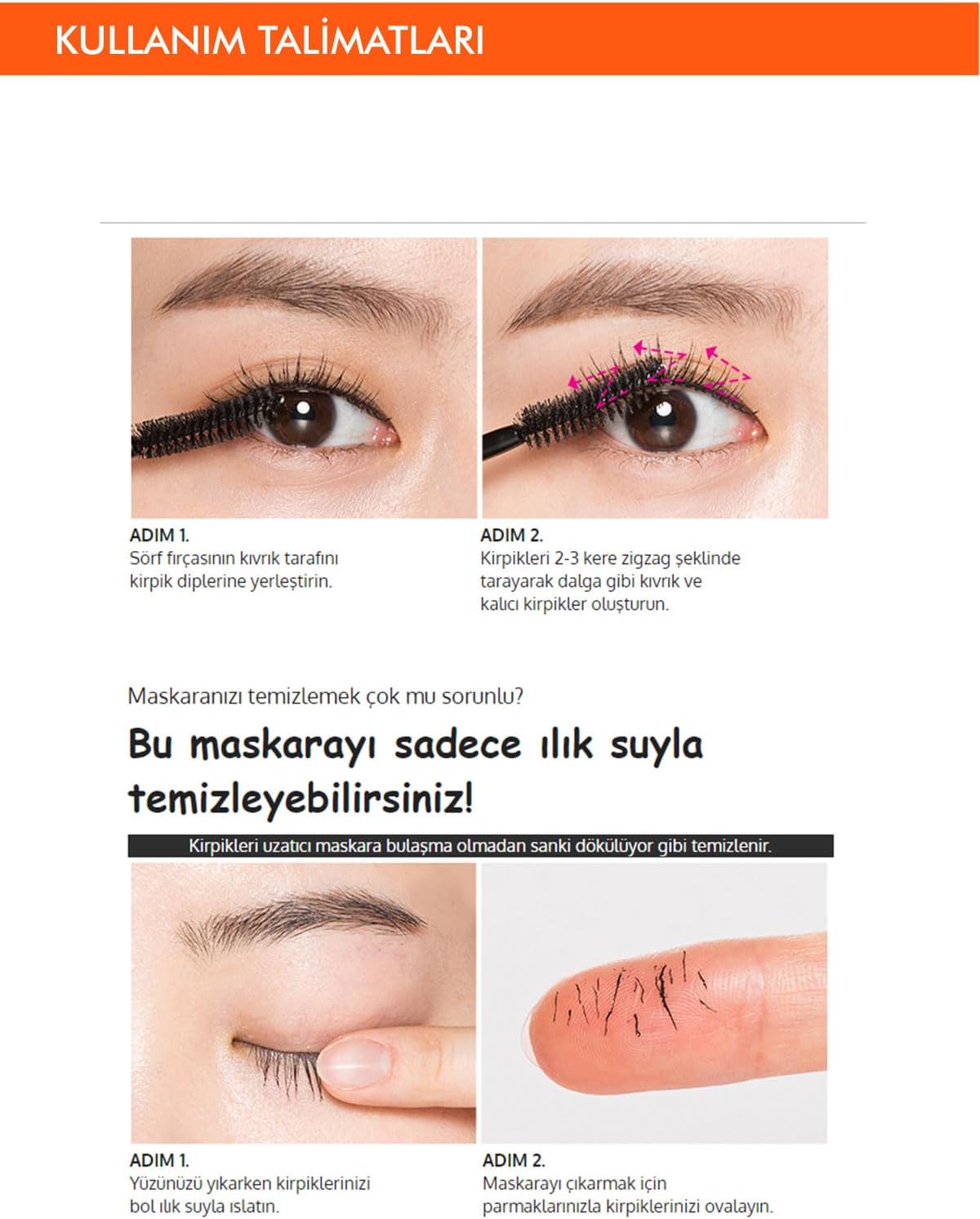 Kıvrık ve Uzun Kirpik Görünümü Sunan Maskara Over Lengthening Mascara (Wave Lash)