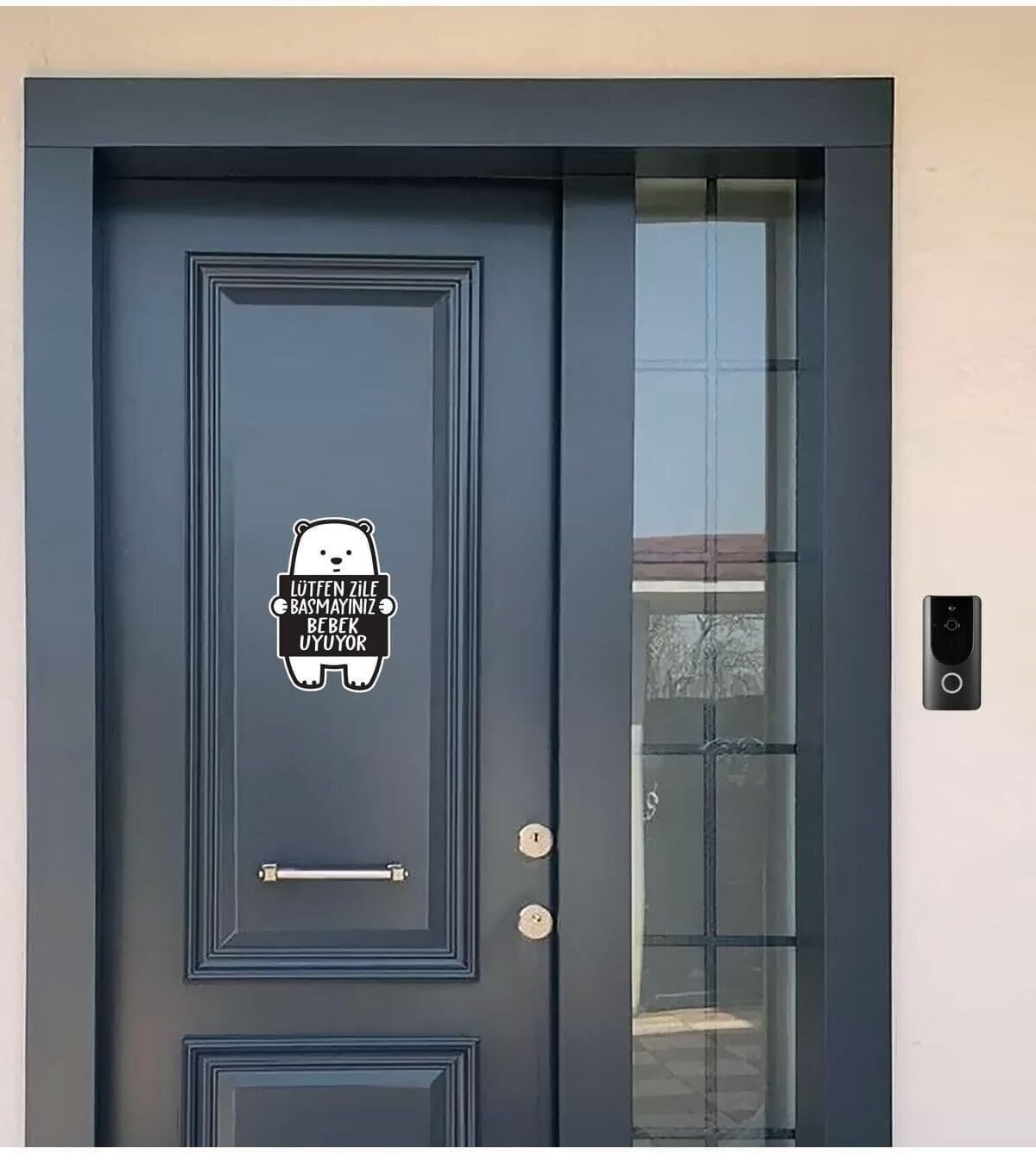 Lütfen Zile Basmayınız - Bebek Uyuyor Ayıcık Sticker