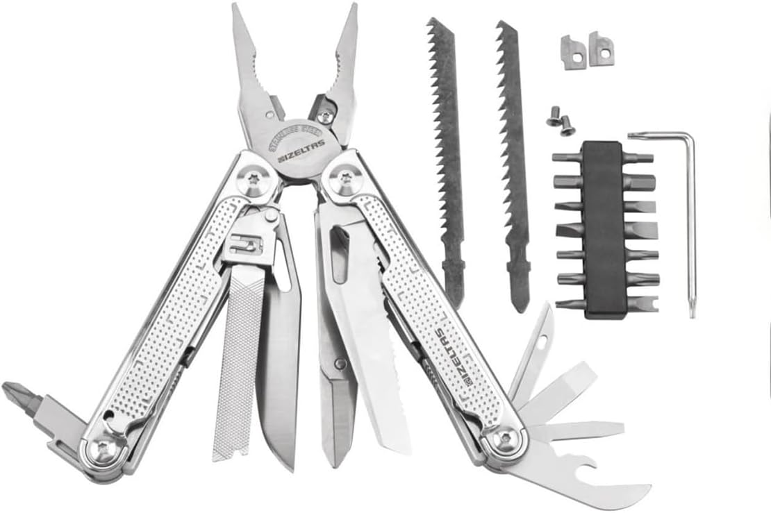 İzeltaş Multi Tool Pro 15 Fonksiyonlu 180 mm Çok Amaçlı Pense Çakı Seti
