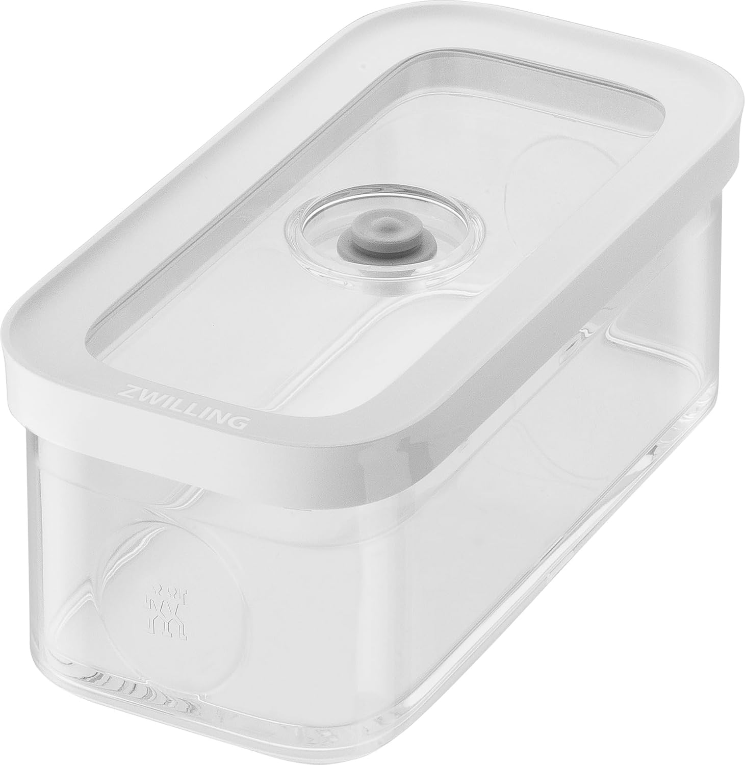 Fresh & Save Cube kutu, boyut M, modüler ve istiflenebilir saklama kabı, hava geçirmez ve vakumlanabilir saklama, bulaşık makinesinde yıkanabilir, şeffaf