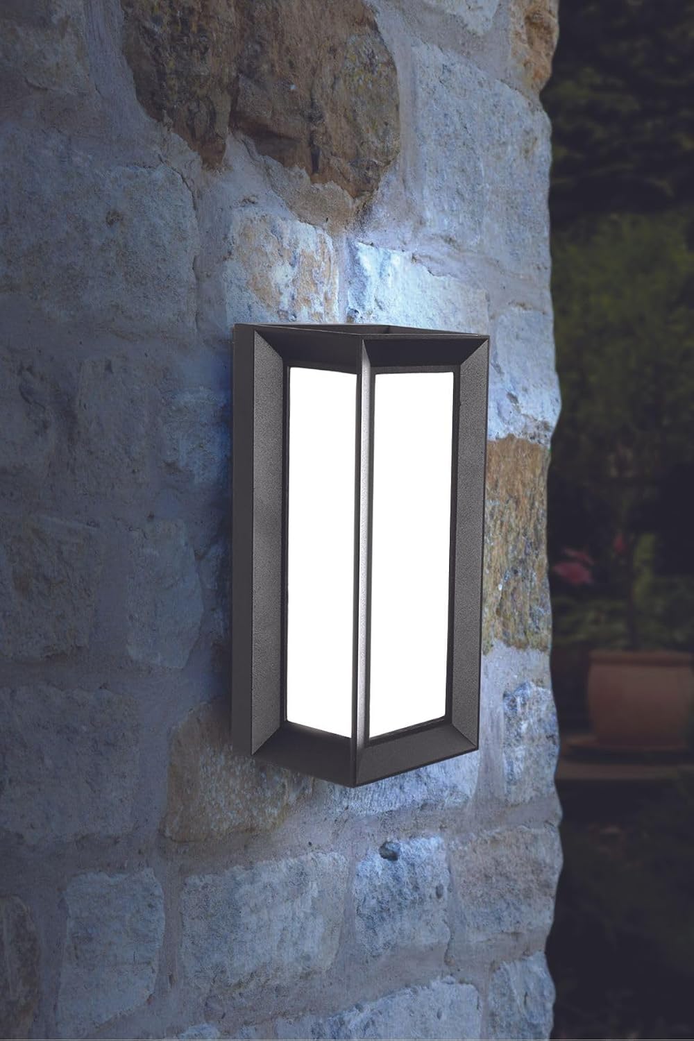 Bahçe Aydınlatması Led Işık 25cm 12w Beyaz Işık 6500k Zita Ultra Bahçe Duvar Aplik Su Geçirmez