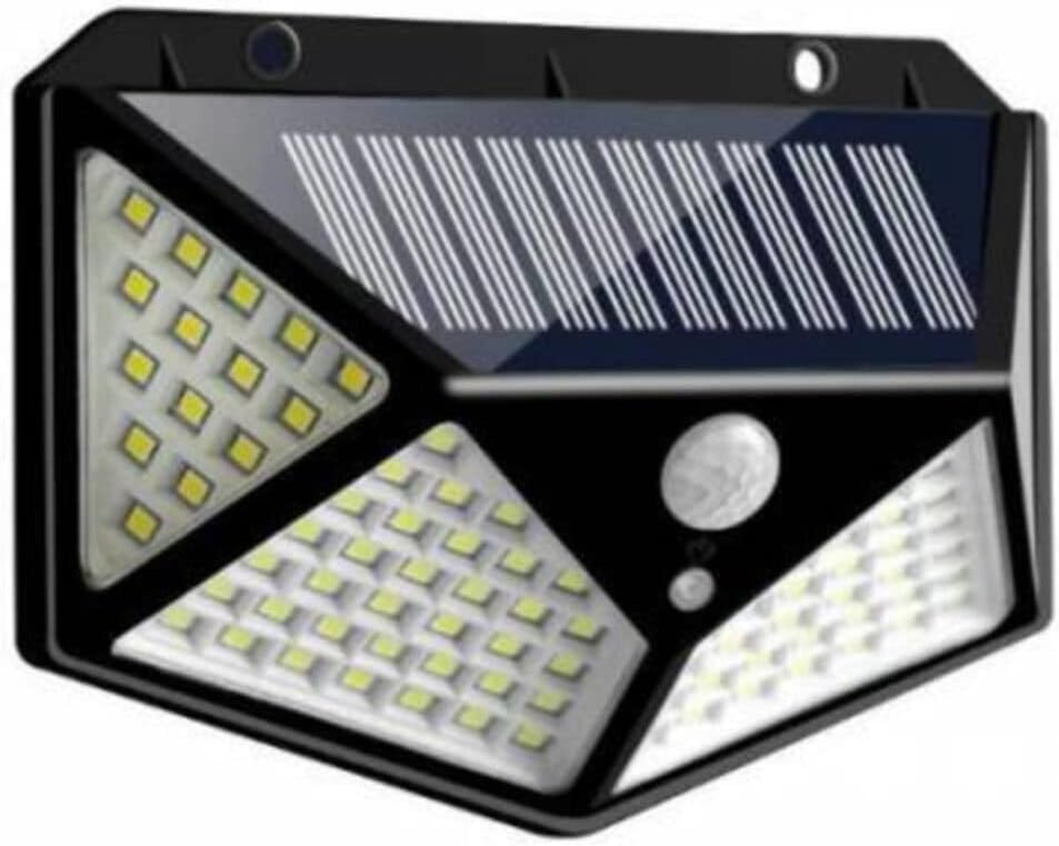 Güneş Enerjili Lamba Led Sokak Dış Ortam Solar Bahçe Aydınlatması Su Geçirmez Sensörlü (100 Led)