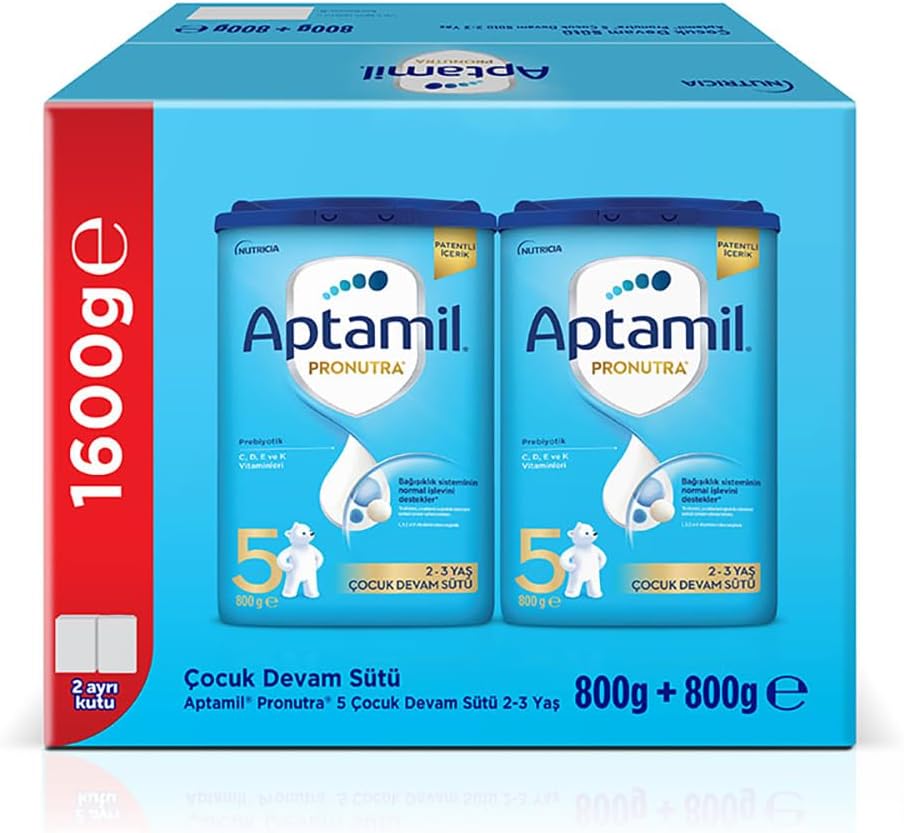 5 Prebiyotikli Çocuk Devam Sütü 800 x 2 Adet 1600 Gr