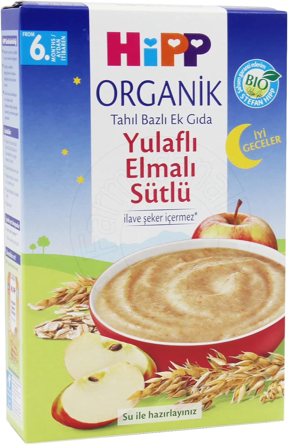 Organik İyi Geceler Sütlü Yulaf Elma 250 gr