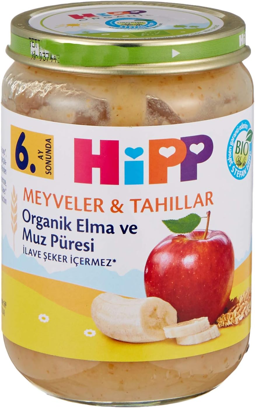 Organik Elma ve Muz Püresi 190 gr