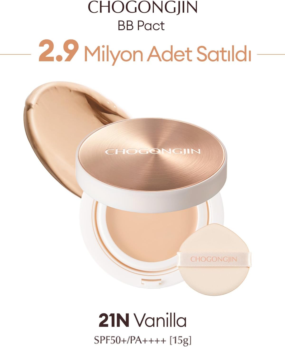 Yaşlanma Karşıtı Bakım ve Yoğun Kapatıcılık Sunan Krem BB BB Pact (21N) SPF50+/PA++++