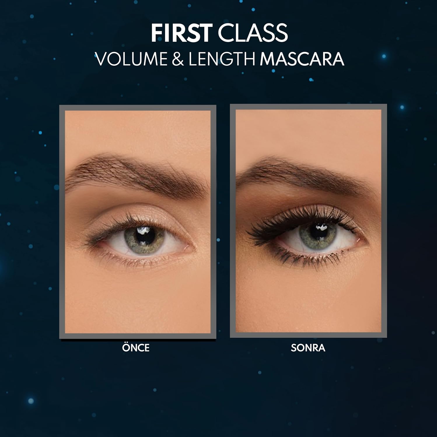 Cosmetics First Class Hacim ve Uzatma Etkili Maskara