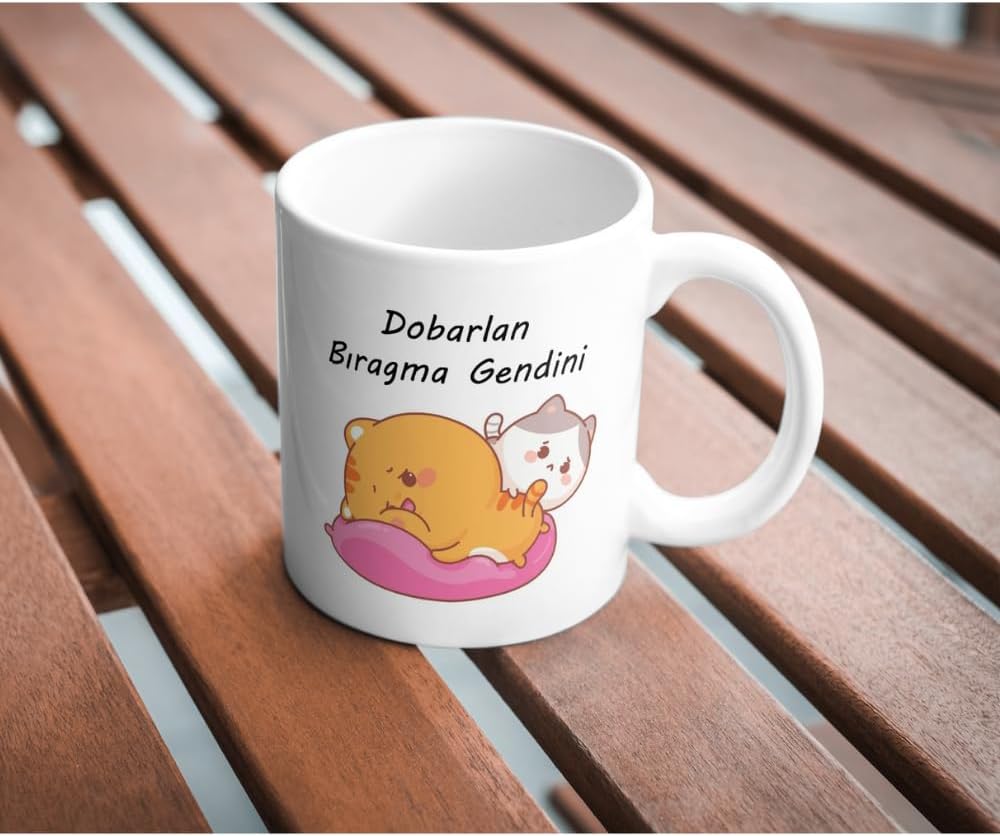 Dobarlan Baskılı Kupa Bardak Komik Yazılı Hediyelik Çay Kahve Kupası