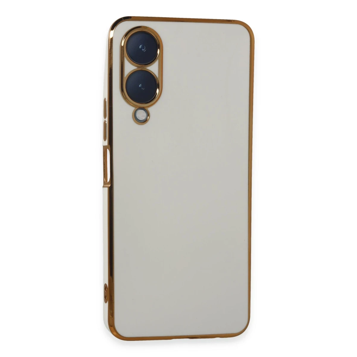 Vivo Y17S Kılıf Volet Silikon - Beyaz