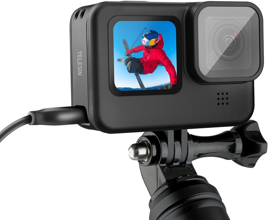 Telesin GP-CLC-901 Şarj Portlu Batarya Kapağı – GoPro Hero 9/10/11/12/13 ile Uyumlu, Koruyucu ve Dayanıklı