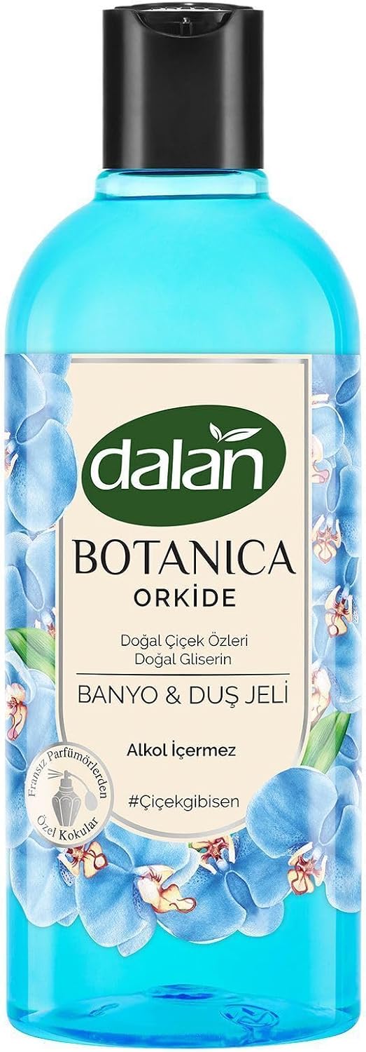 Botanica Orkide Banyo ve Duş Jeli, 500ml, Mavi