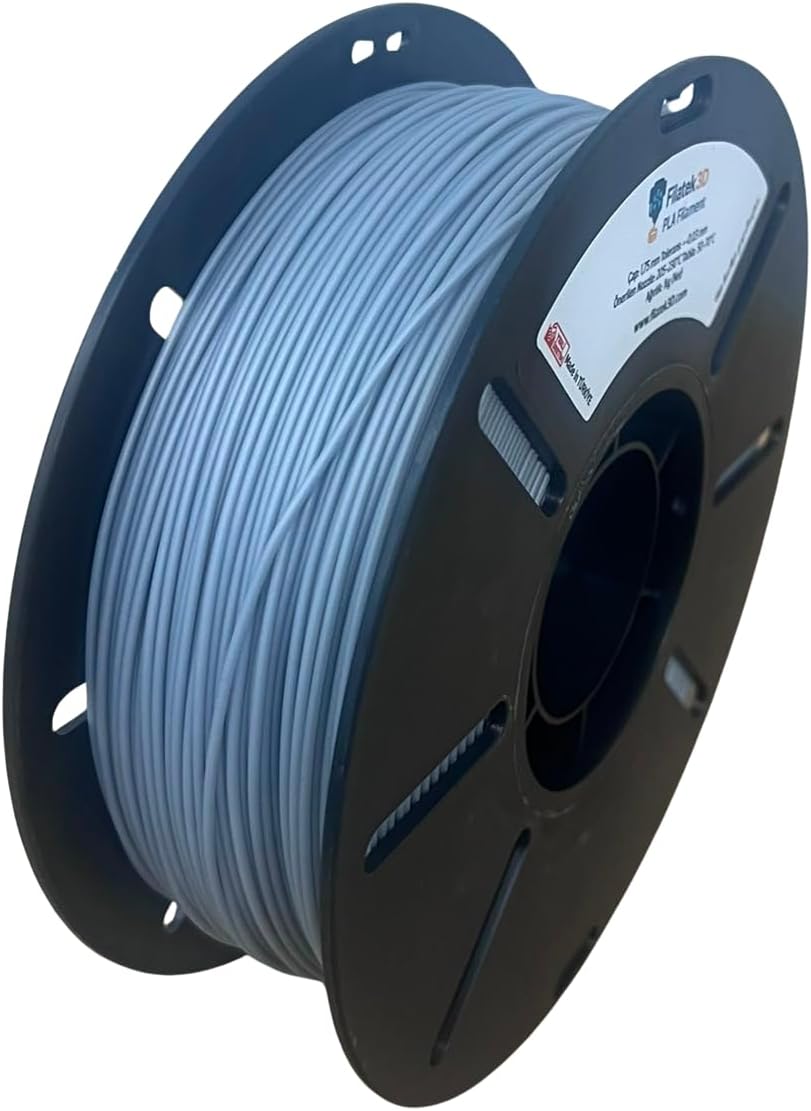 PLA + 1.75mm Gri 1kg 3D Yazıcı Filamenti - Profesyonel Baskı Kalitesi