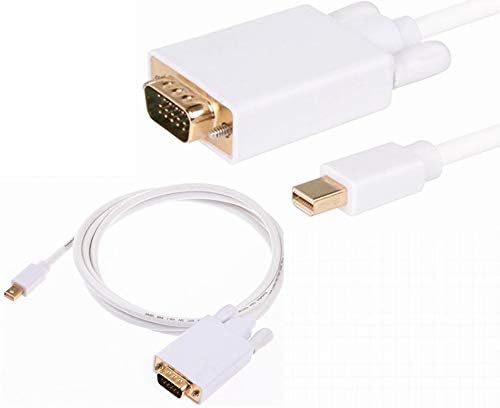 4323 Mini Displayport To VGA Çevirici Dönüştürücü Adaptör Thunderbolt Kablosu 1.8 Metre