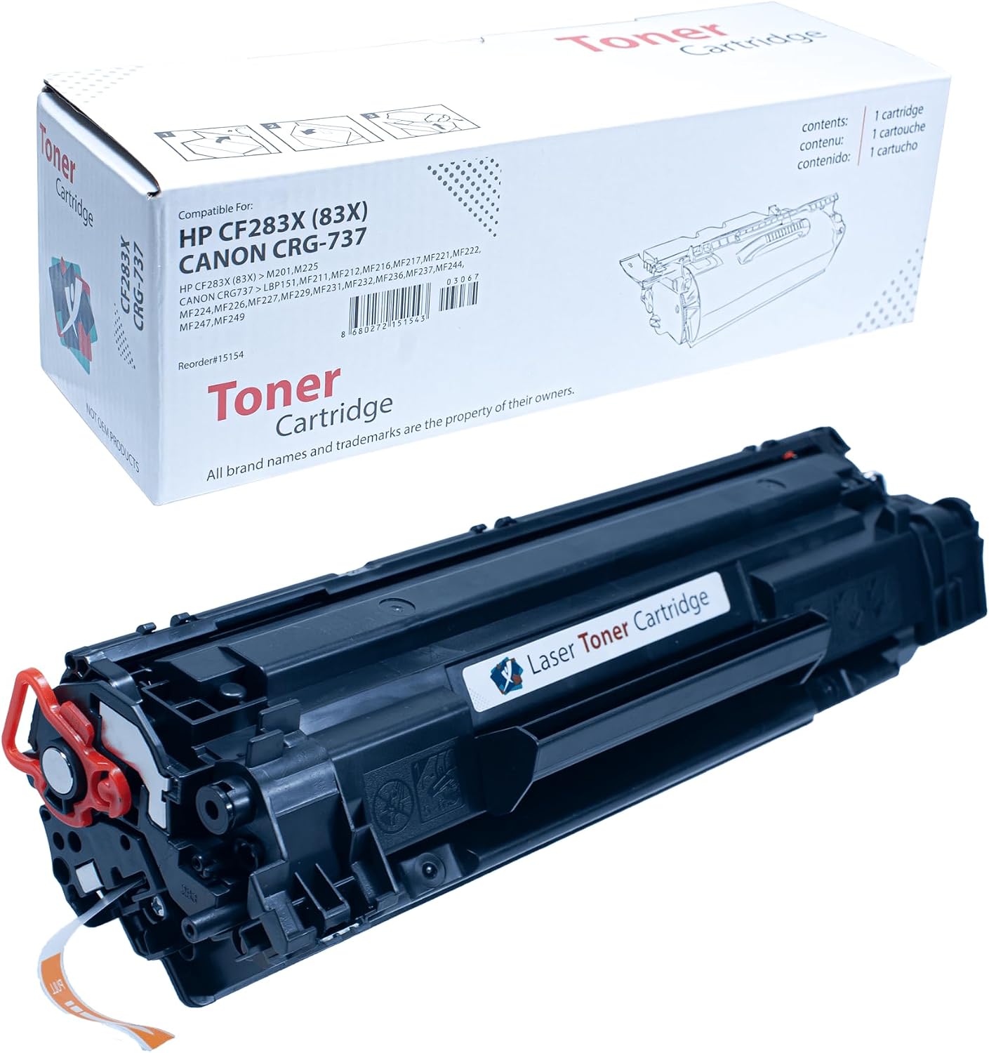 HP 83A 83X CF283A CF283X Uyumlu Çipli Muadil Toner - HP LaserJet Pro M127fw M125nw M127fn M125a M201dw M225dn (2.500 Sayfa / Yüksek Kapasite)